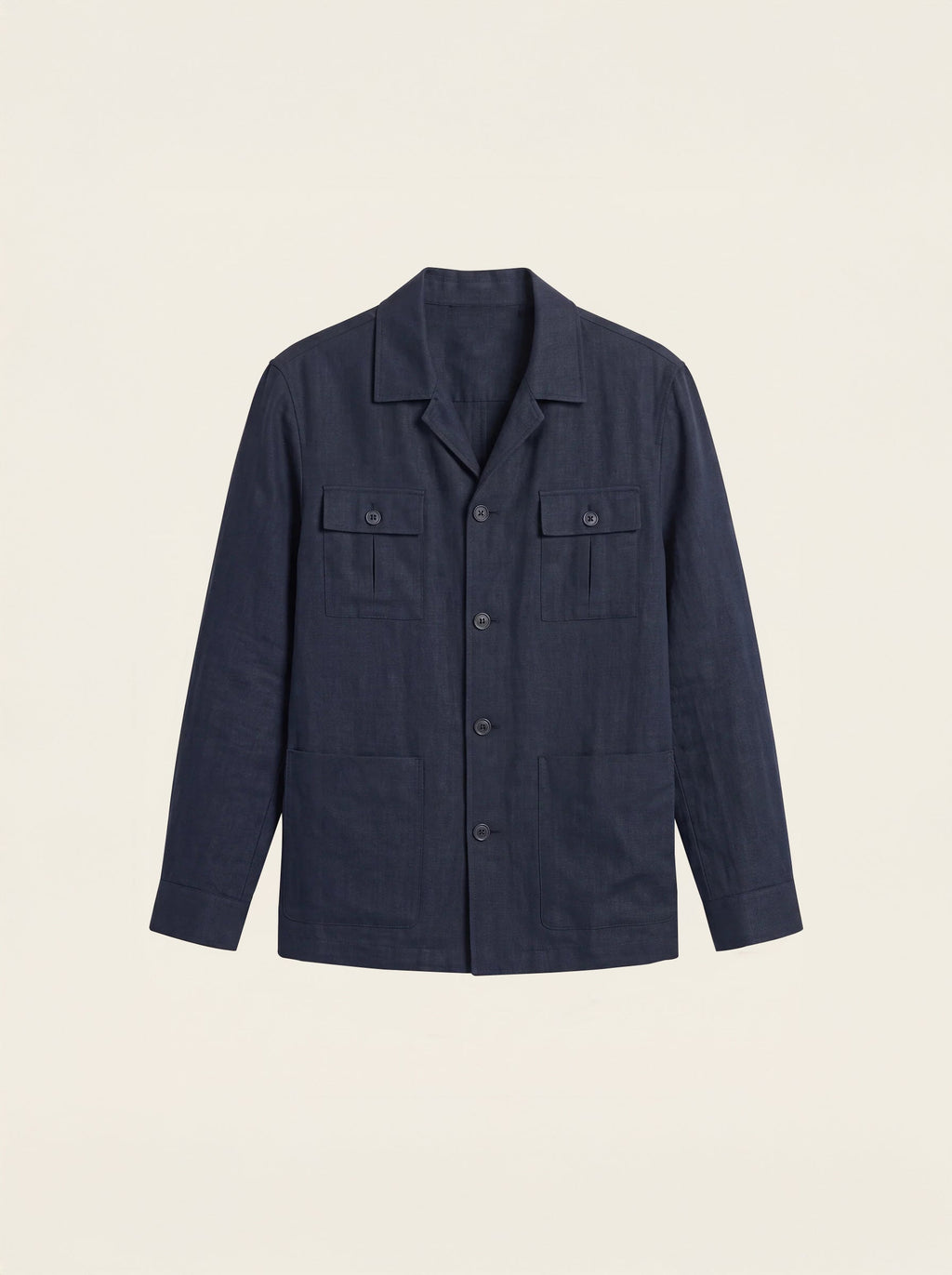 Adrien Silk-Linen Safari Jacket