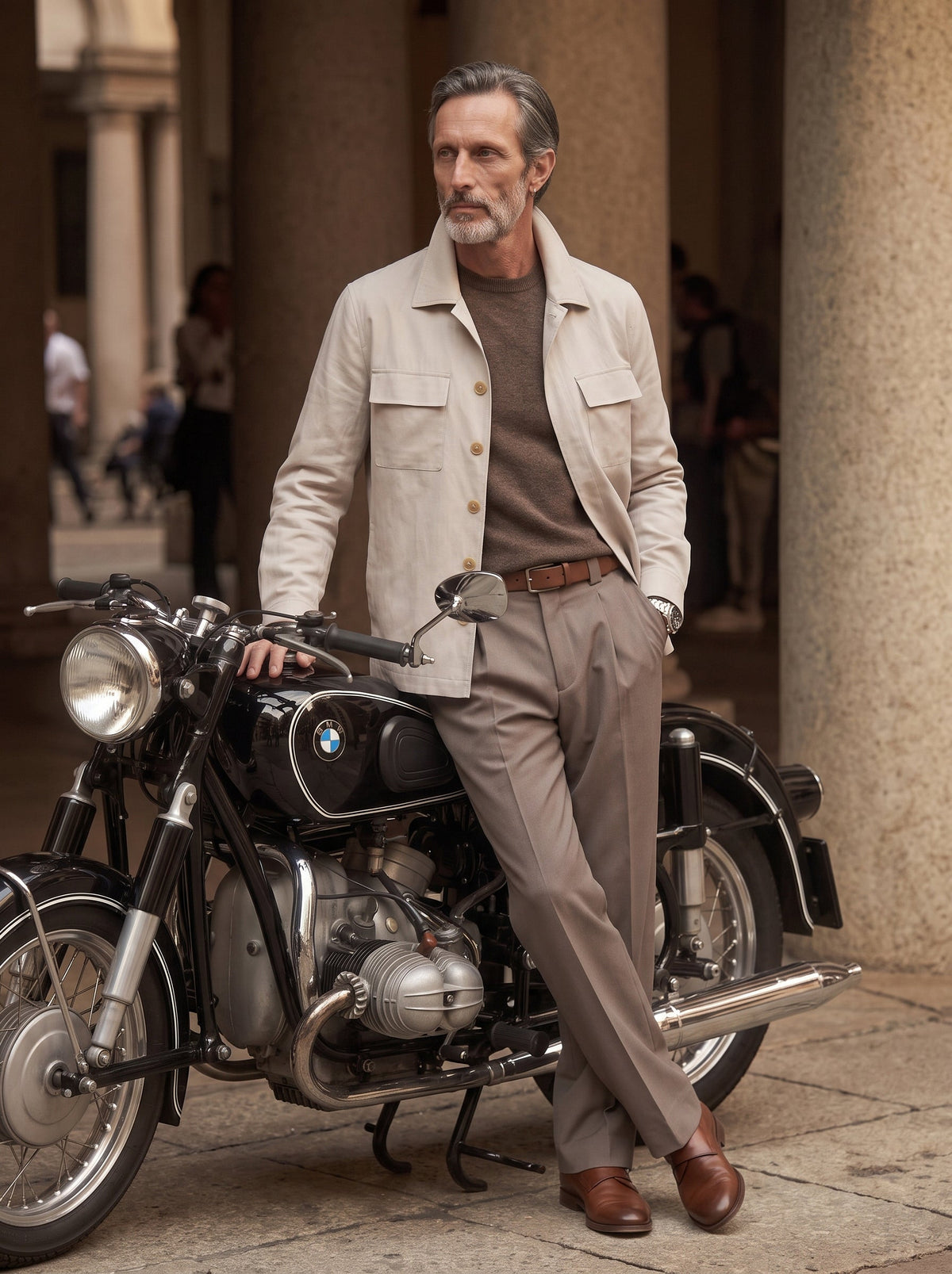 Sébastien Silk-Linen Overshirt