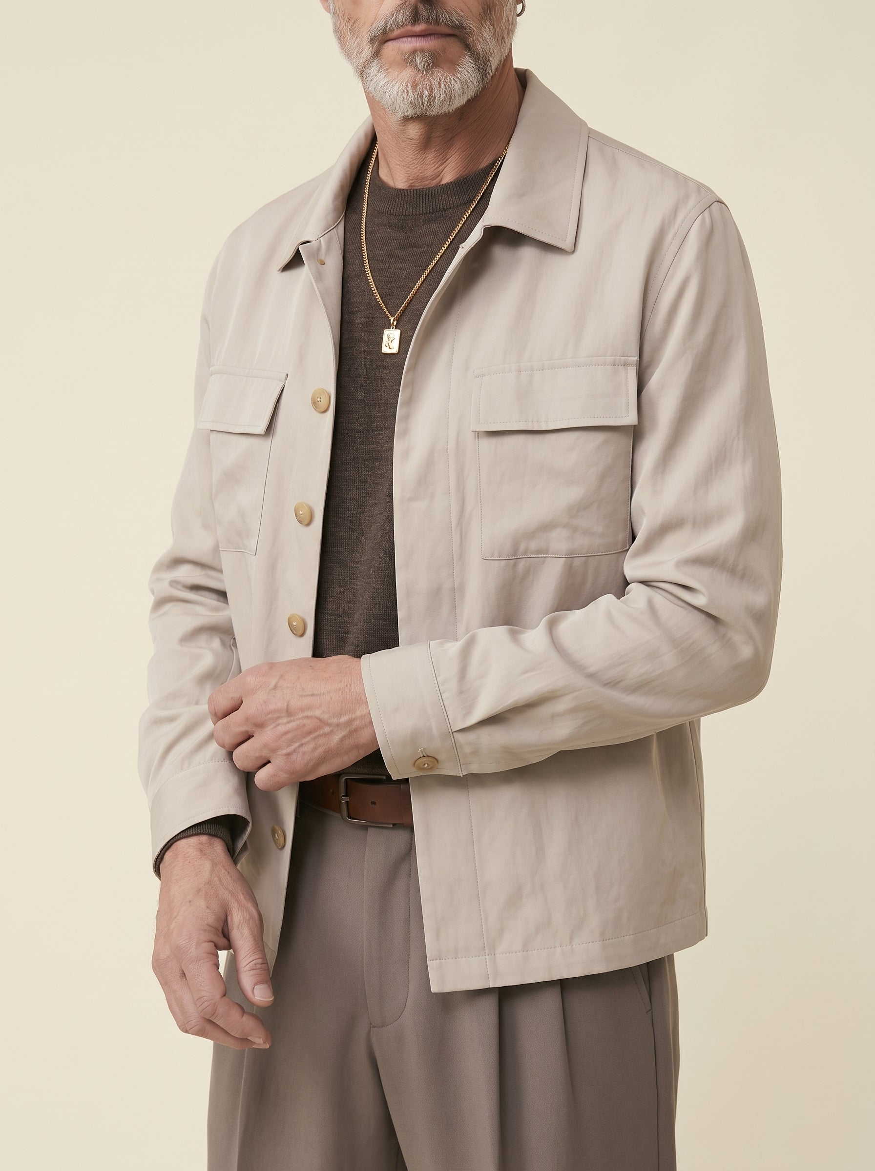 Sébastien Silk-Linen Overshirt