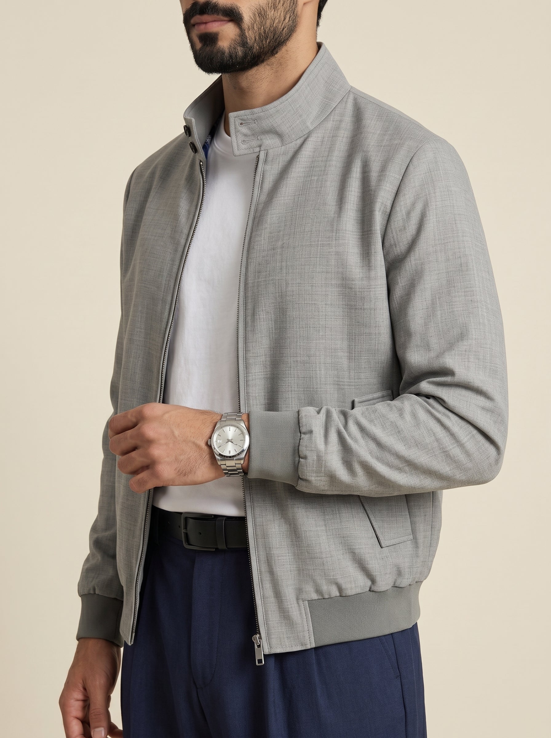 Julian Mercerised Wool Coated Jacket