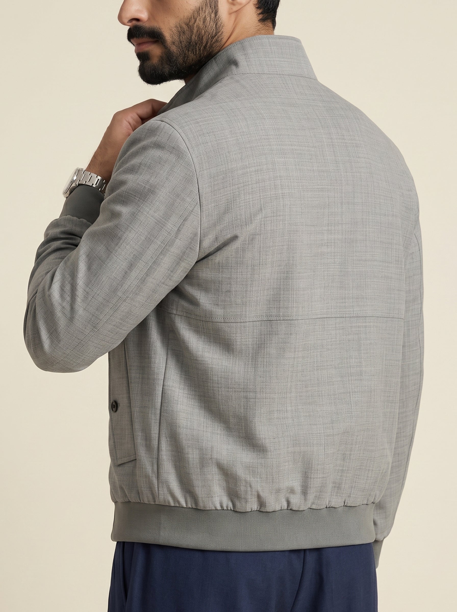 Julian Mercerised Wool Coated Jacket