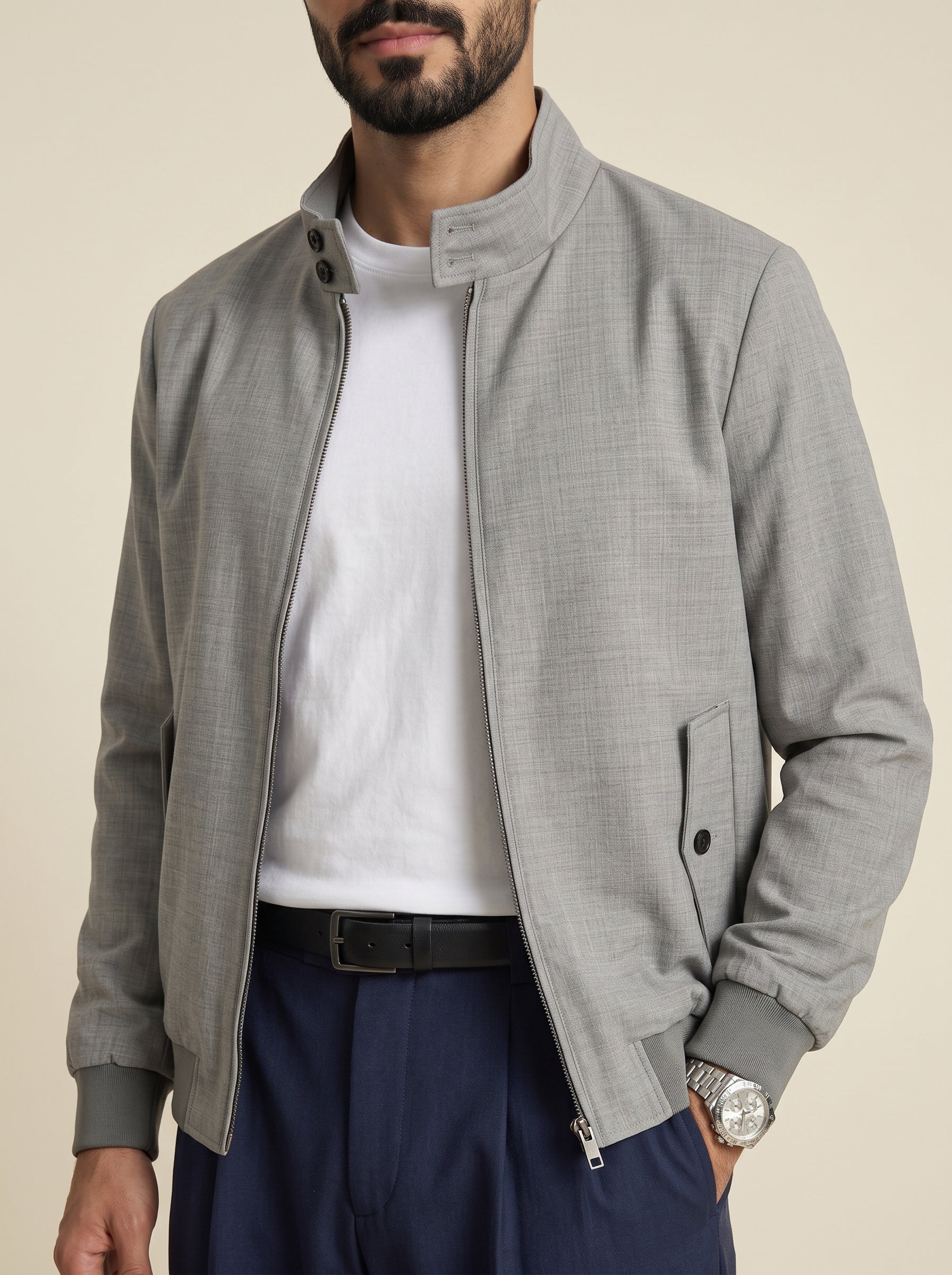 Julian Mercerised Wool Coated Jacket