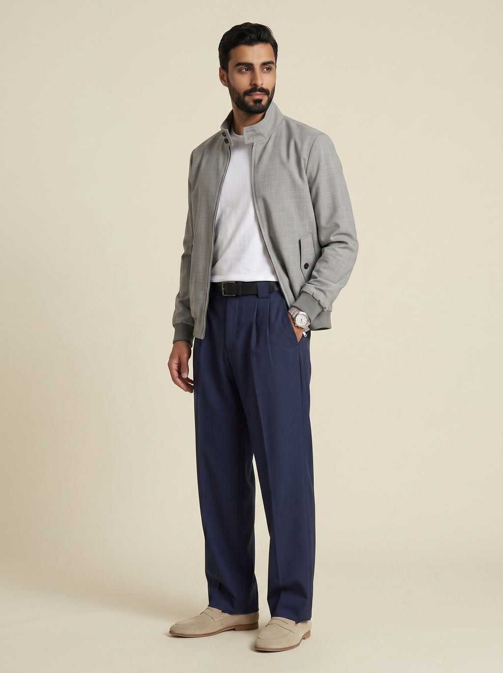 Julian Mercerised Wool Coated Jacket
