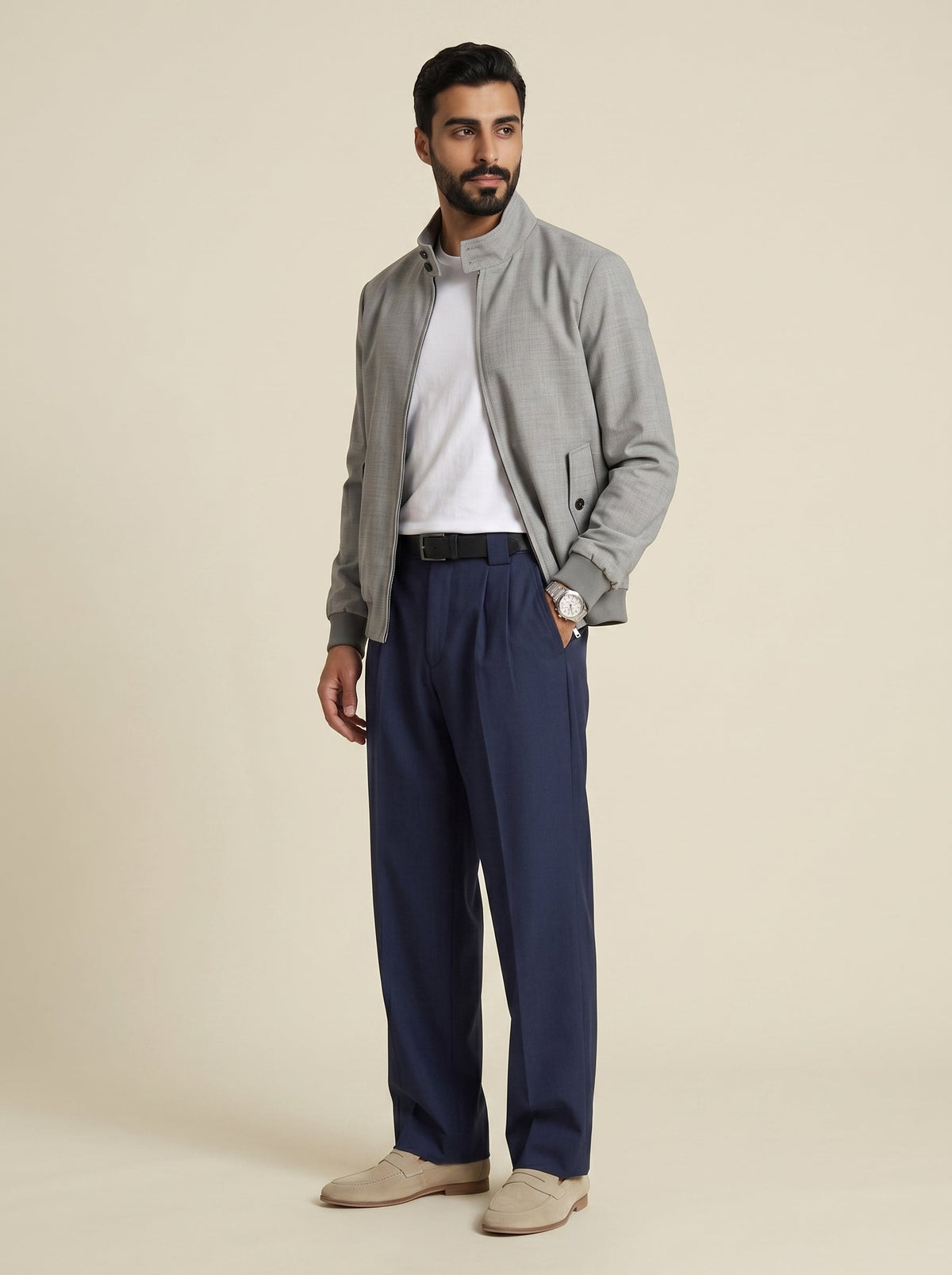Julian Mercerised Wool Coated Jacket
