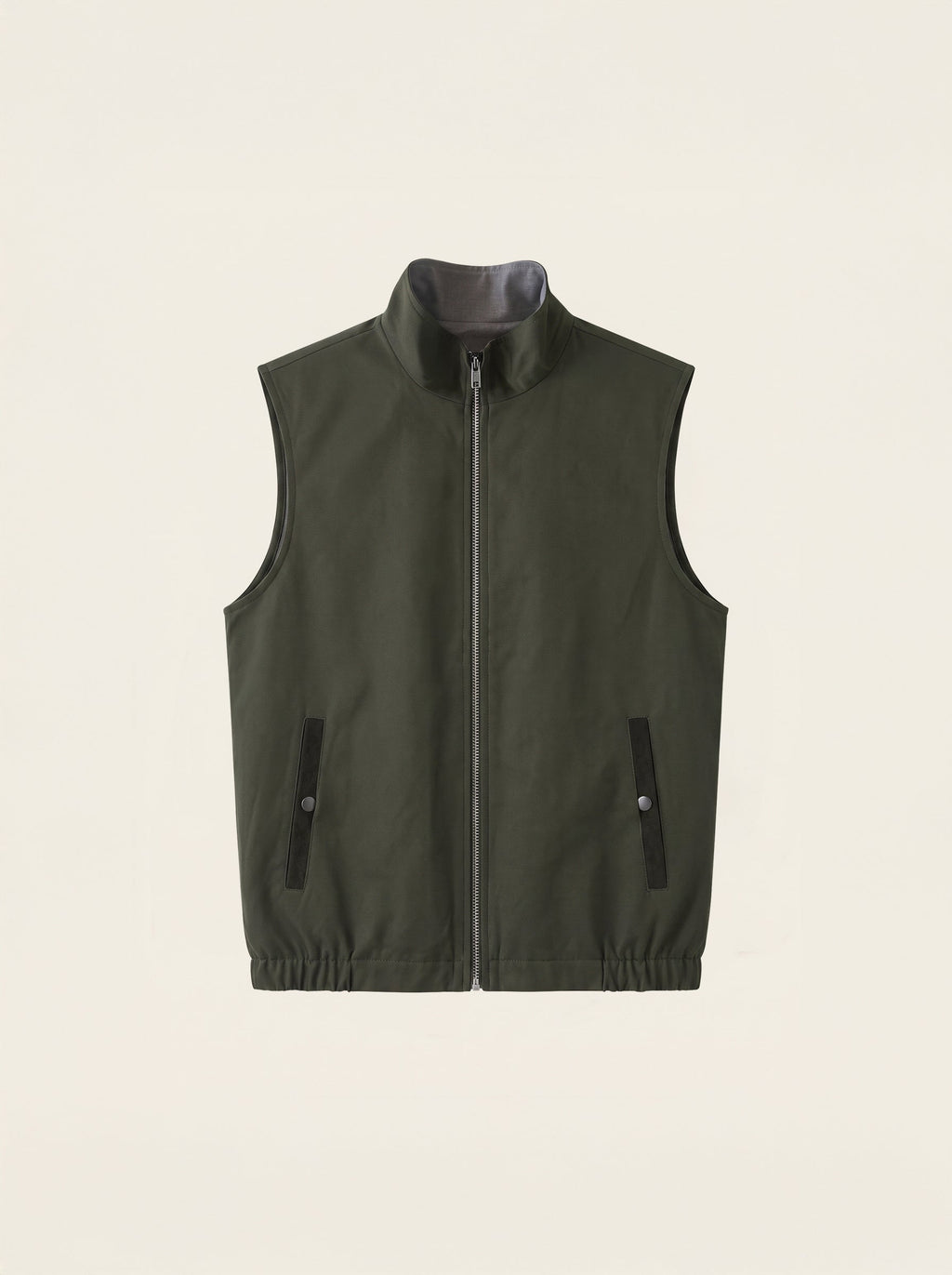 Benedict Pure Wool Stand-Collar Vest