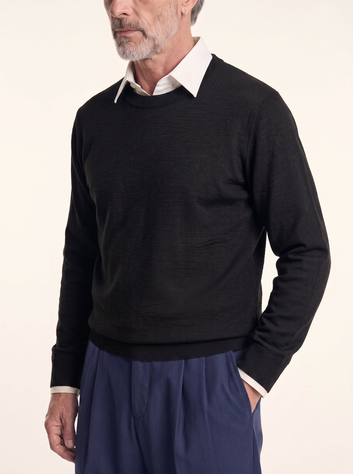 Cedric Fine Wool Crewneck Knit