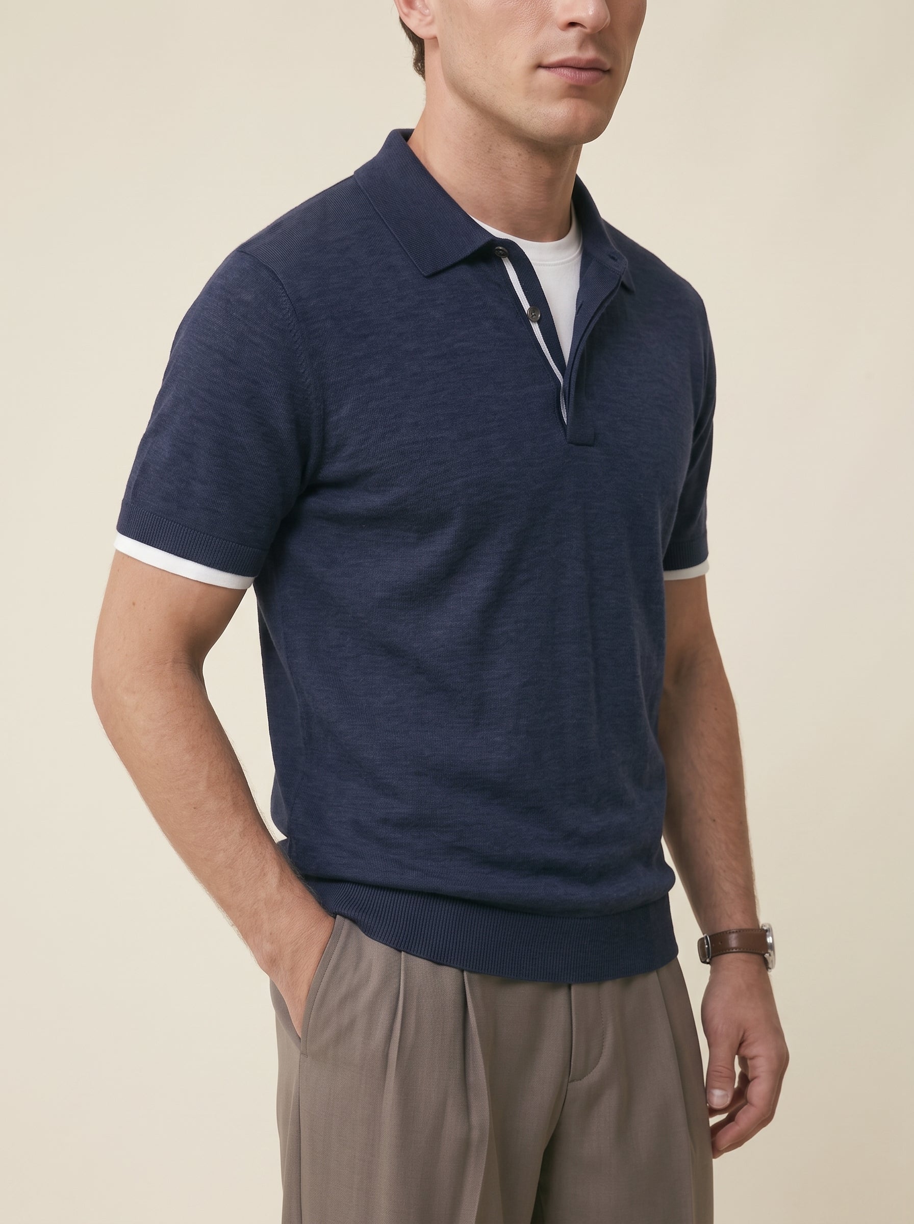 Bastien One-Button Polo