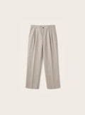 Aurelio Washed Linen Pleated Trousers