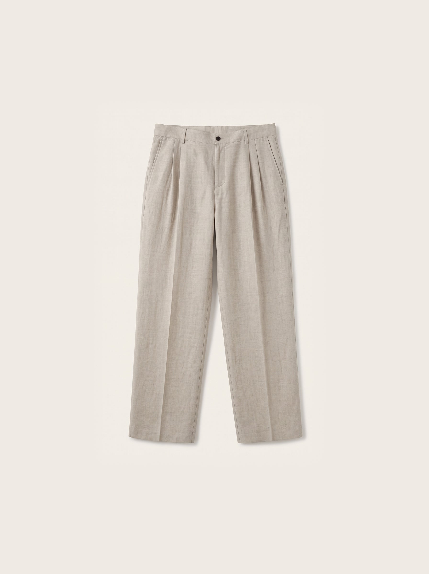 Aurelio Washed Linen Pleated Trousers