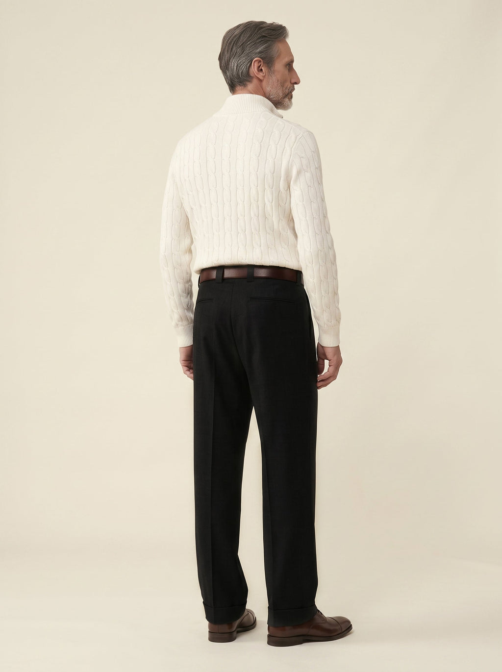 Lorenzo Pleated Wool Trousers