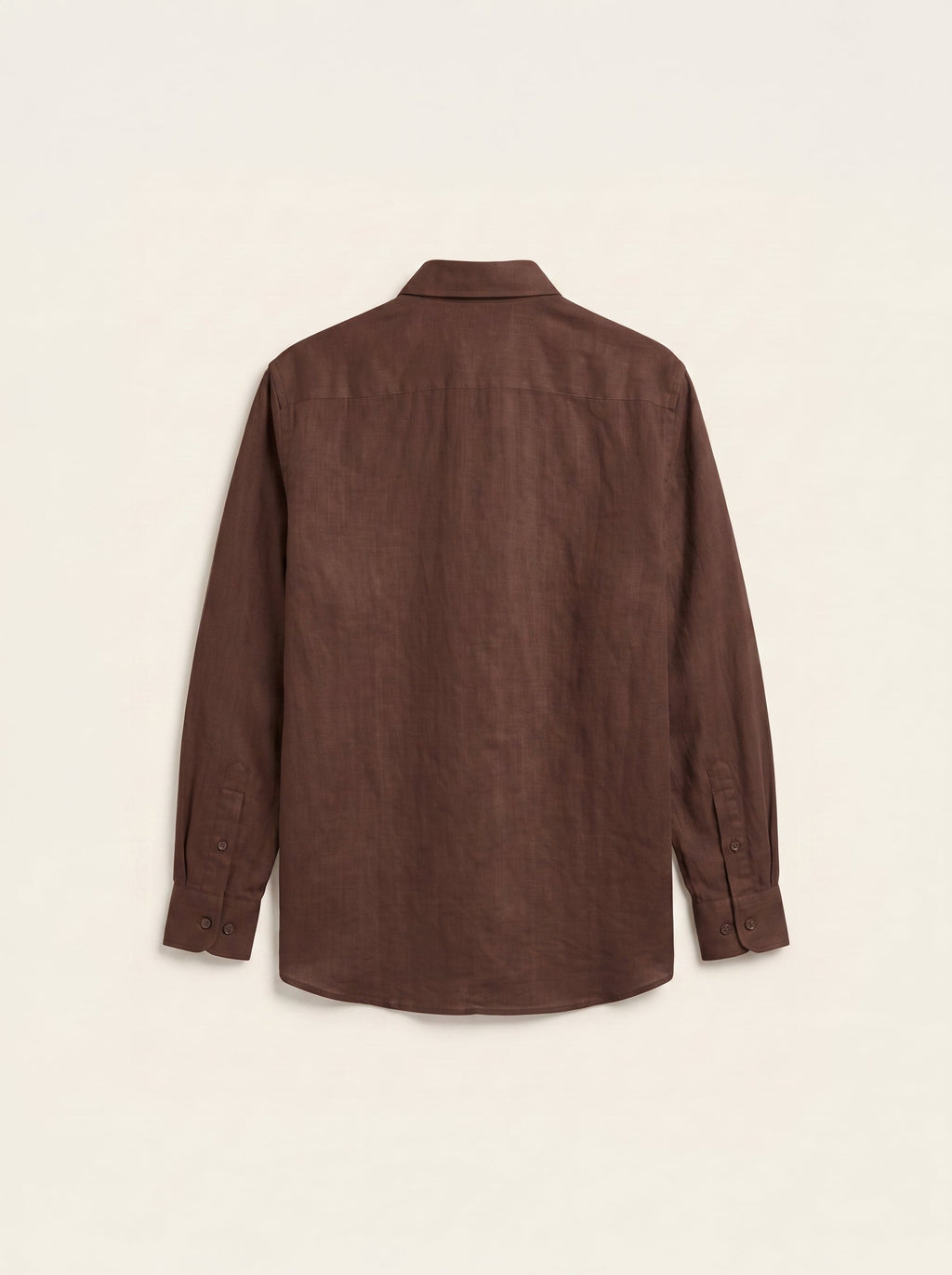 Étienne French Linen Shirt (Espresso Brown)
