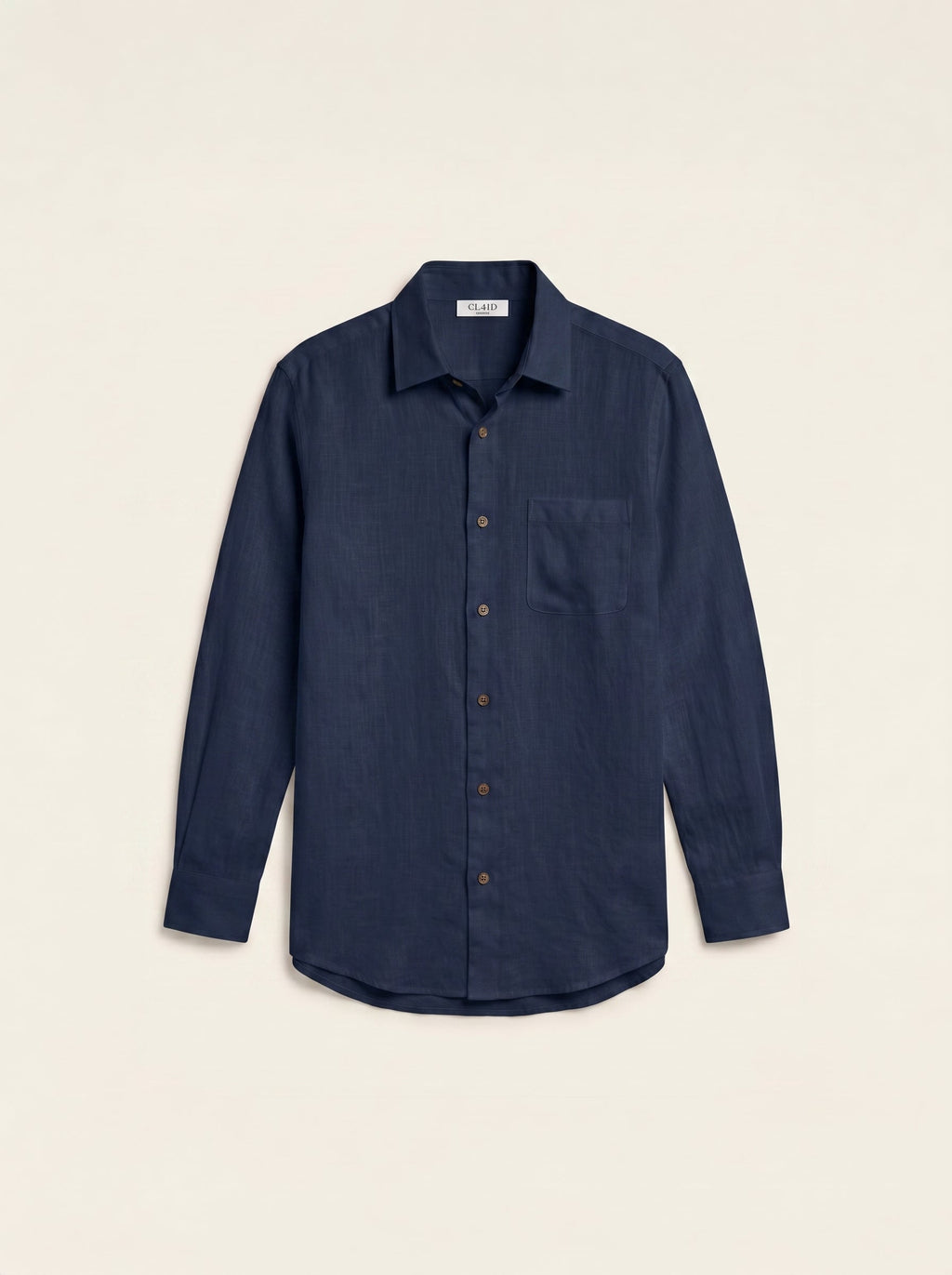 Étienne French Linen Shirt (Blue Navy)