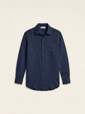 Étienne French Linen Shirt (Blue Navy)