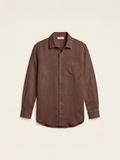 Étienne French Linen Shirt (Espresso Brown)