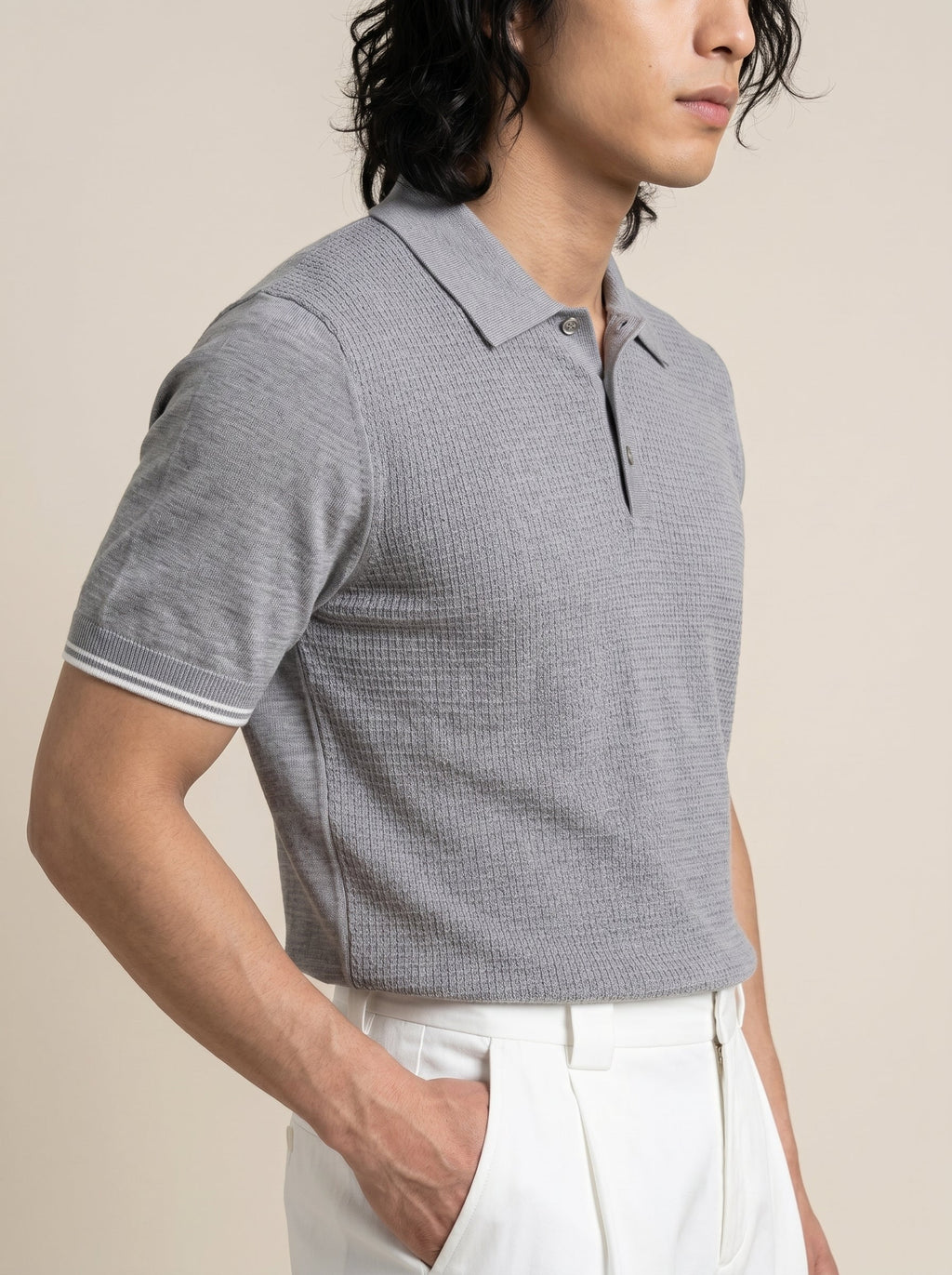 Armand Textured Knit Polo