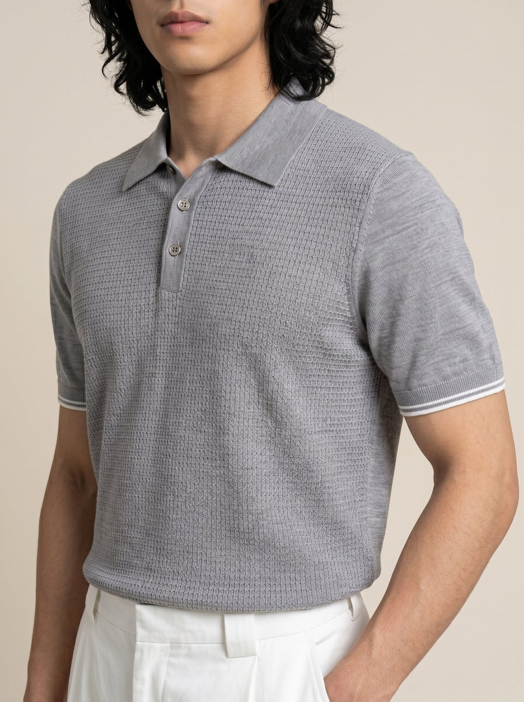 Armand Textured Knit Polo