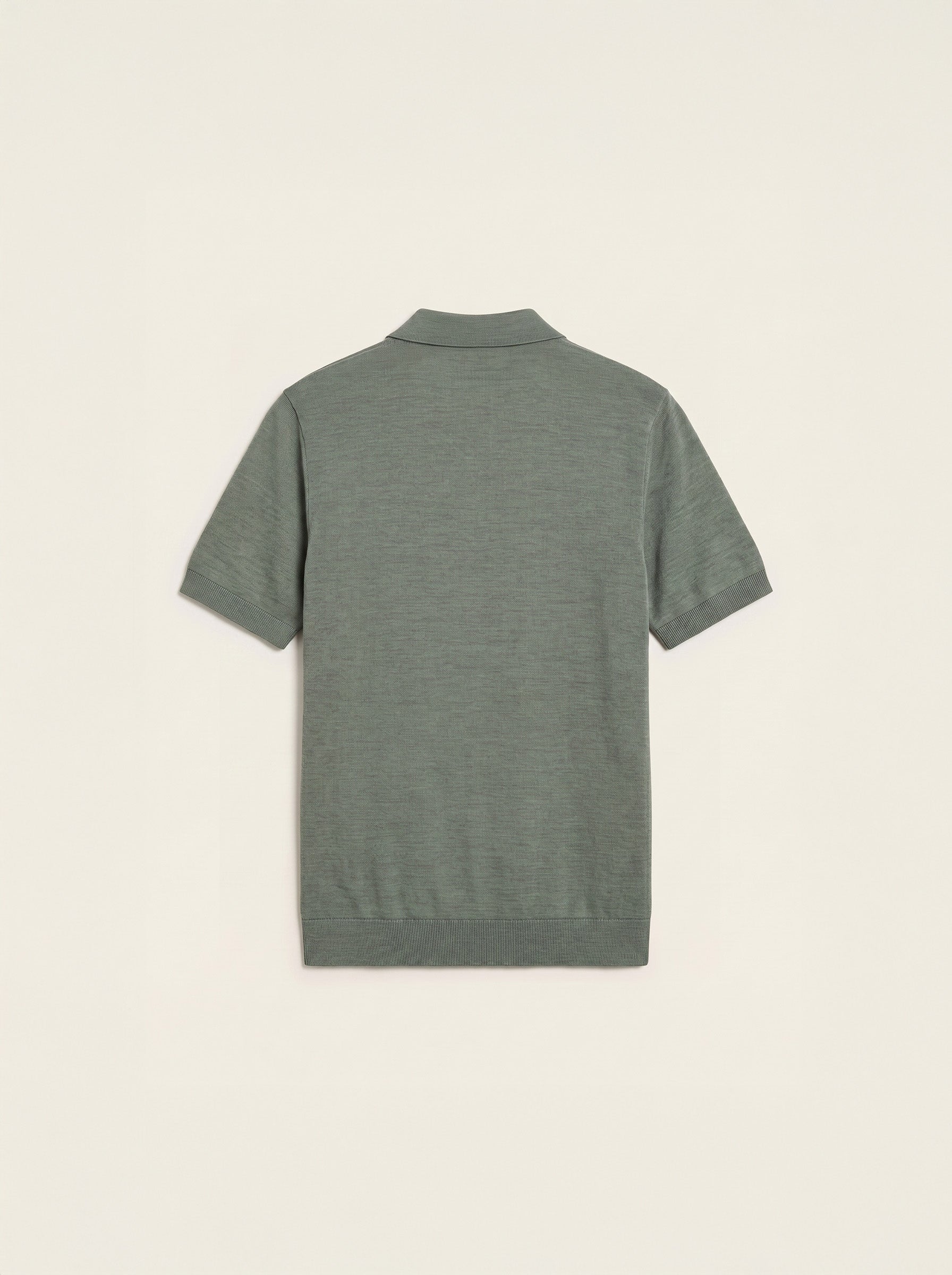 Bastien One-Button Polo (Soft Sage)