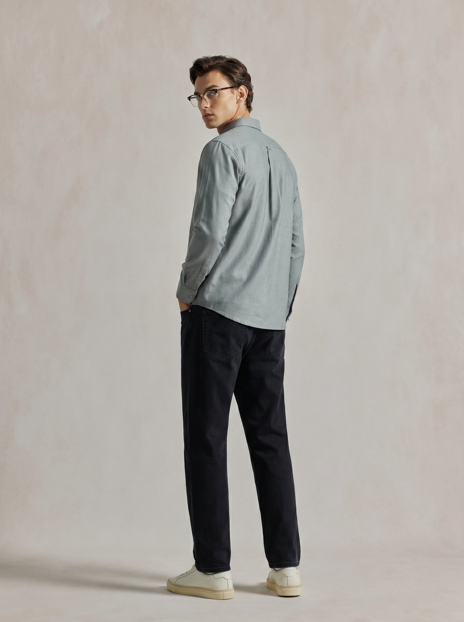 Laurent Brushed Silk Shirt