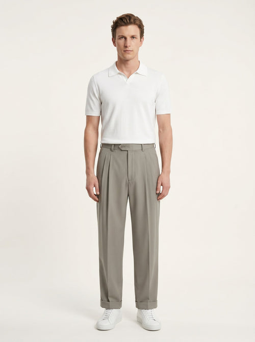 Adrien Open-Collar Polo