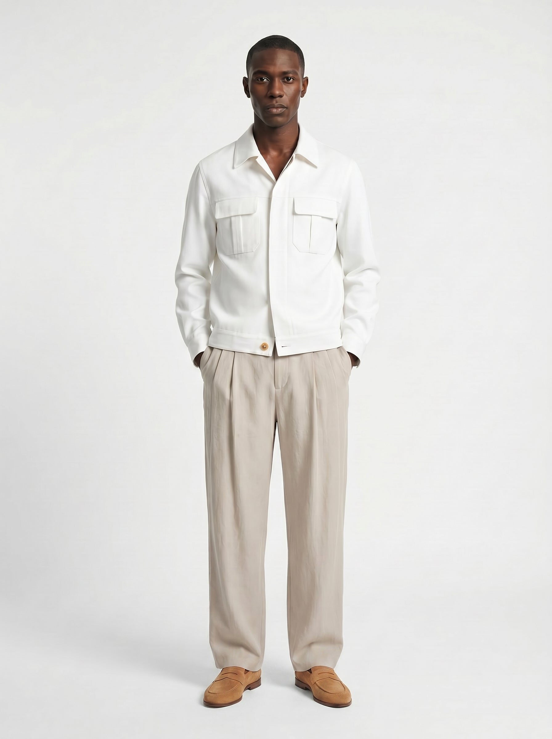 Gaspard Relaxed Pleated Trousers